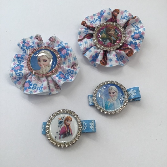 Other - Girls Frozen Anna & Elsa Hair Clips